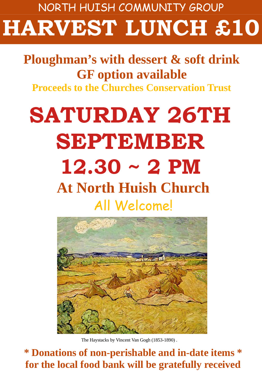 Harvest Lunch Poster